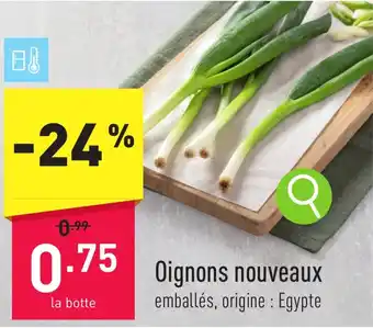 ALDI Oignons nouveaux aanbieding