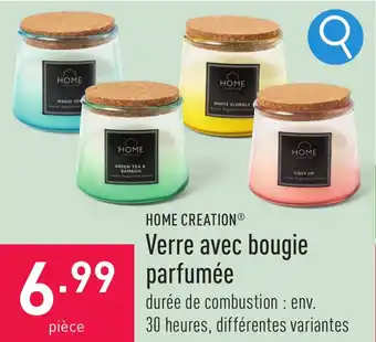 ALDI Verre avec bougie parfumée aanbieding