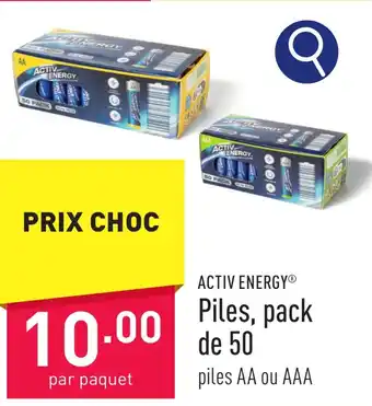 Piles, pack de 50