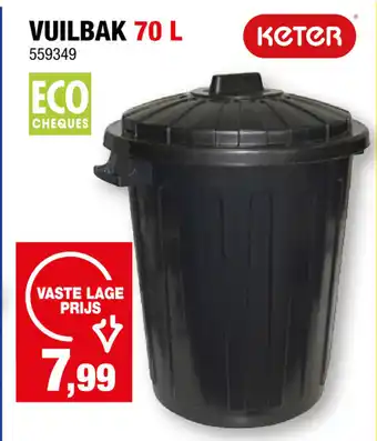 Hubo VUILBAK 70 L aanbieding