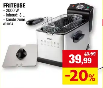 Hubo FRITEUSE 2000W aanbieding