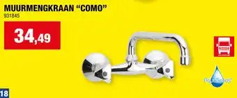 Hubo MUURMENGKRAAN "COMO" aanbieding