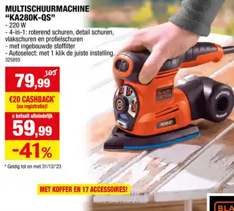 Hubo MULTISCHUURMACHINE "KA280K-QS" aanbieding