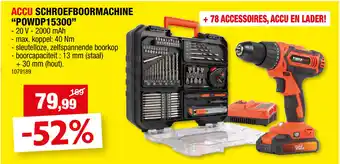 Hubo ACCU SCHROEFBOORMACHINE "POWDP15300" aanbieding