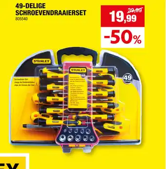 Hubo 49-DELIGE SCHROEVENDRAAIERSET aanbieding