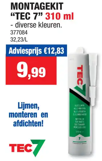Hubo MONTAGEKIT "TEC 7" 310 ml aanbieding