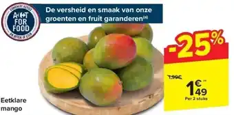 Carrefour Eetklare mango aanbieding