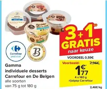 Carrefour Gamma individuele desserts carrefour en de belgen aanbieding