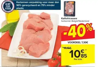 Carrefour Kalfsfricassee aanbieding