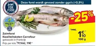 Carrefour Zalmforel kwaliteitsketen carrefour aanbieding