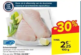 Carrefour Schelvishaasje aanbieding