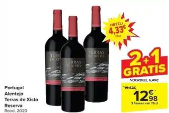 Carrefour Portugal alentejo terras de xisto reserva aanbieding