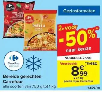 Carrefour Bereide gerechten carrefour aanbieding