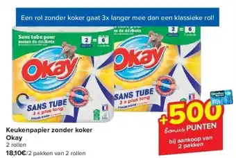 Carrefour Keukenpapier zonder koker okay aanbieding