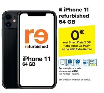 Carrefour Iphone 11 refurbished 64 gb aanbieding