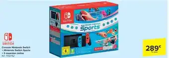 Console nintendo switch + nintendo switch sports + 3 maanden online
