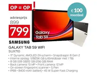 Selexion Samsung galaxy tab s9 wifi sux710 aanbieding