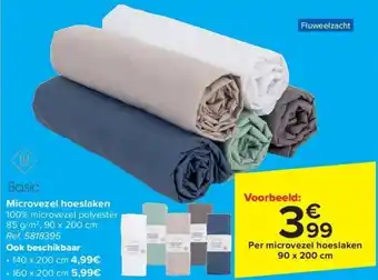 Carrefour Microvezel hoeslaken aanbieding