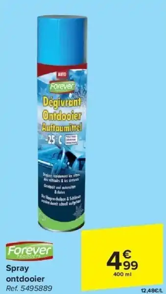 Carrefour Spray ontdooier aanbieding