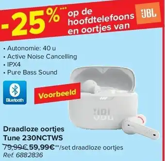 Draadloze oortjes tune 230nctws