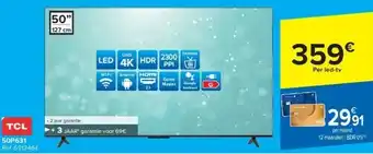 Carrefour Tcl uhd 4k led tv aanbieding