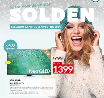 Selexion Samsung neo qled 4k tv qe65qn85c aanbieding