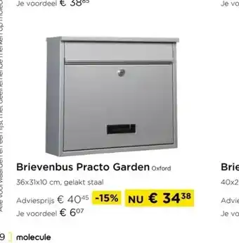 Brievenbus practo garden oxford