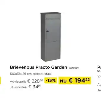 Brievenbus practo garden frankfurt