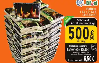 Cora EiFuel Pellets 77 x 15kg aanbieding