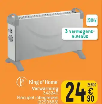 Cora King d'Home Verwarming 348240 aanbieding