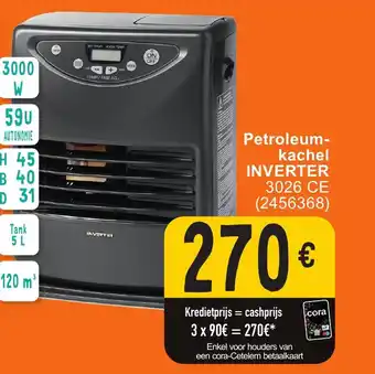 Cora Petroleumkachel INVERTER 3026 CE (2456368) aanbieding