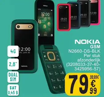 Cora NOKIA GSM N2660-DS-BLK aanbieding