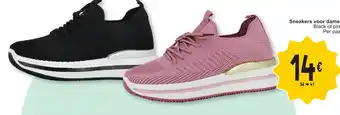 Cora Sneakers voor dames Black of pink Per paar aanbieding