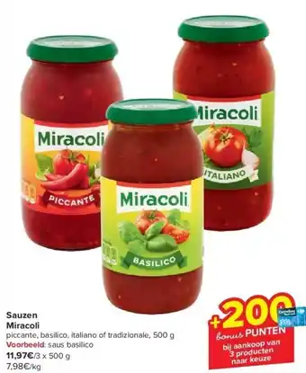 Carrefour Sauzen miracoli aanbieding