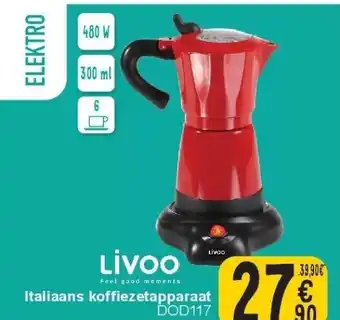 Cora Italiaans koffiezetapparaat aanbieding