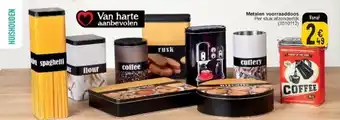 Metalen voorraaddoos