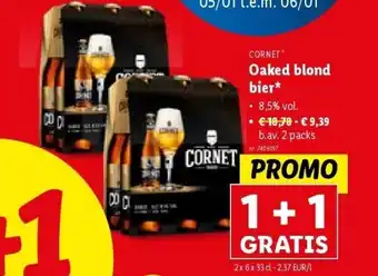 Lidl Oaked blond bier aanbieding