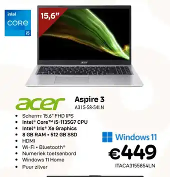 CompuDeals Aspire 3 aanbieding