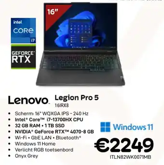 CompuDeals Lenovo Legion Pro 5 aanbieding