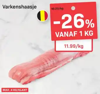 Buurtslagers Varkenshaasje aanbieding