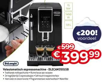 Exellent DeLonghi Volautomatisch espressomachine - DLECAM35015B aanbieding