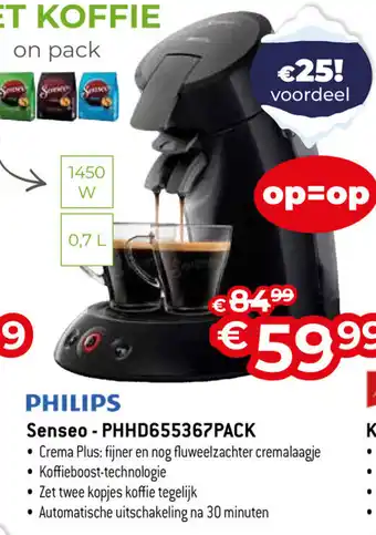 PHILIPS Senseo - PHHD655367PACK