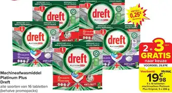 Carrefour Market Dreft Machineafwasmiddel Platinum Plus aanbieding