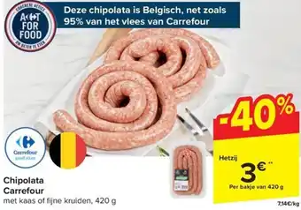 Carrefour Market Chipolata Carrefour 420g aanbieding