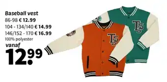 Wibra Baseball vest aanbieding