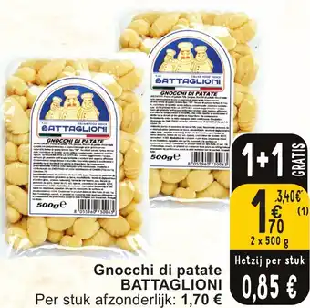 Cora BATTAGLIONI Gnocchi di patate 2 x 500g aanbieding