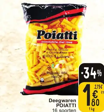 Cora POIATTI Deegwaren 1kg aanbieding