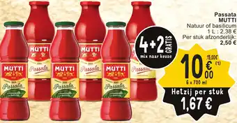 Cora Mutti Passata 6 x 700ml aanbieding