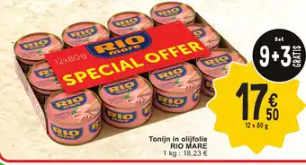 Cora Rio mare Tonijn in olijfolie 12 x 80g aanbieding