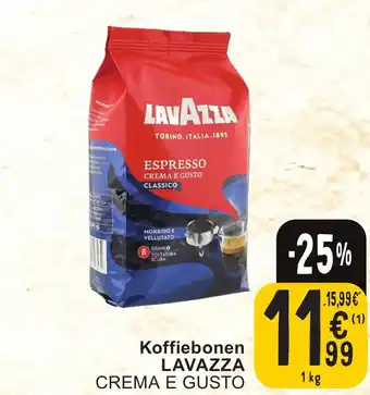 Cora LAVAZZA CREMA E GUSTO Koffiebonen 1kg aanbieding